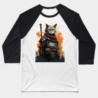 Warrior Cat in Uniform Baseball T-Shirt